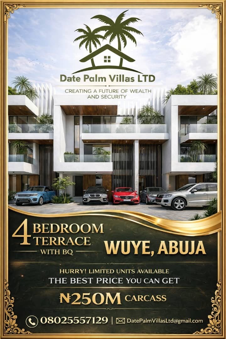4 Bedroom Terrace with BQ — Wuye, Abuja