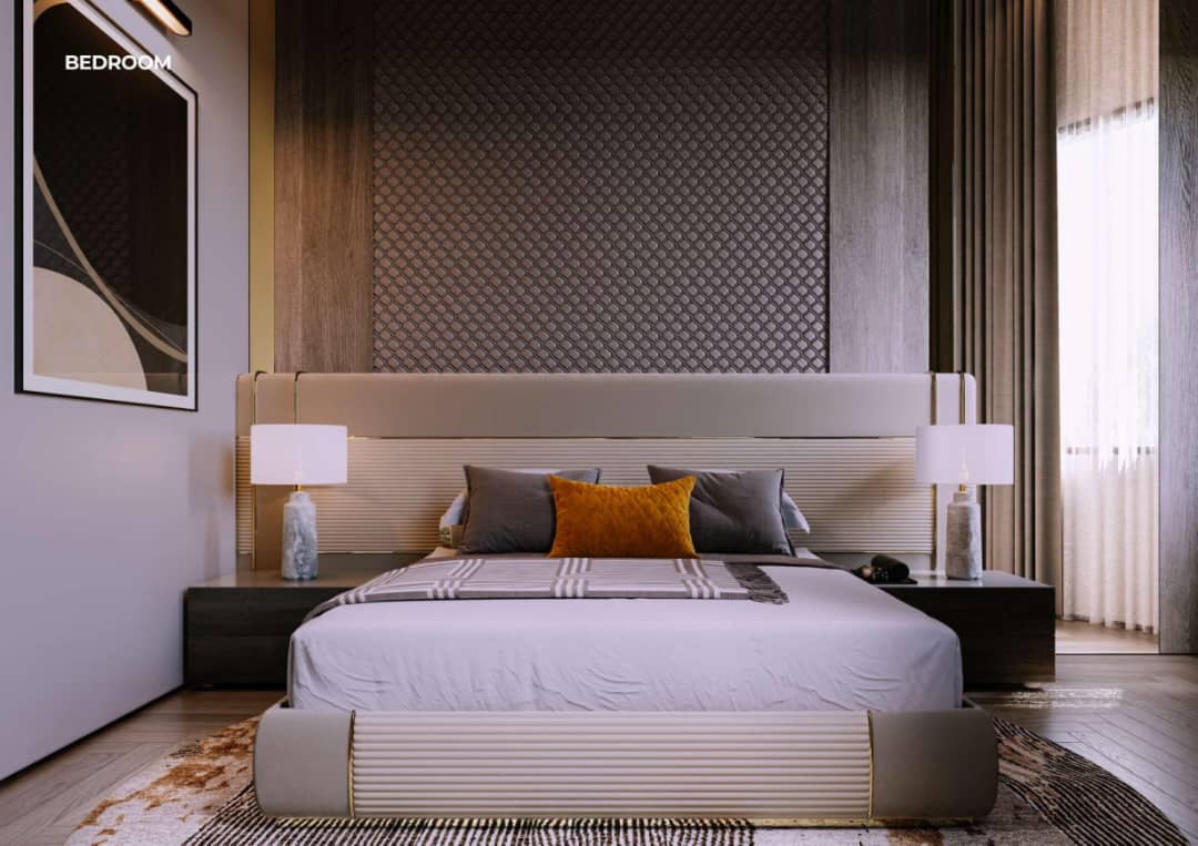 A residence bedroom at The Twist.